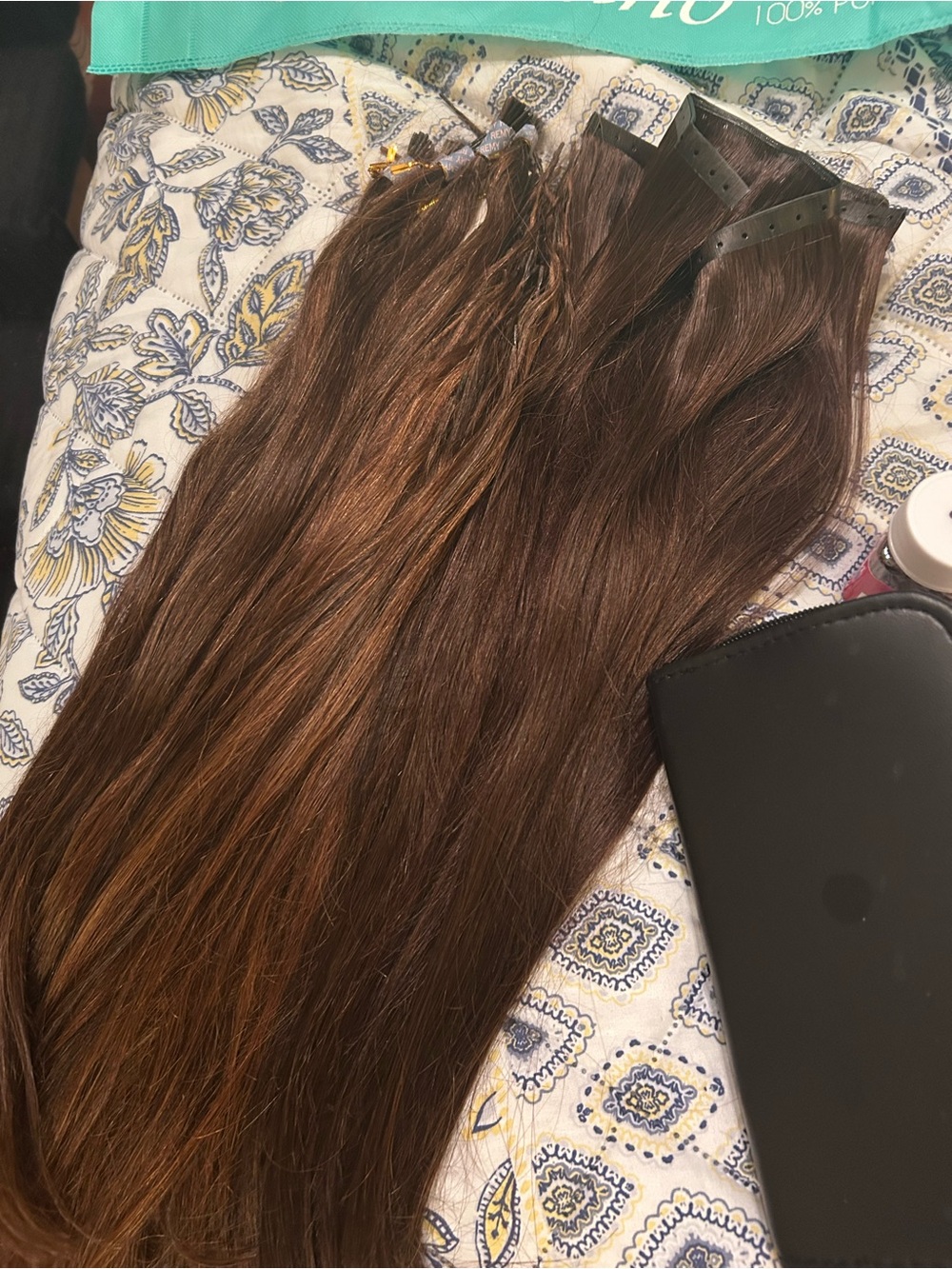 Large bundle of human hair